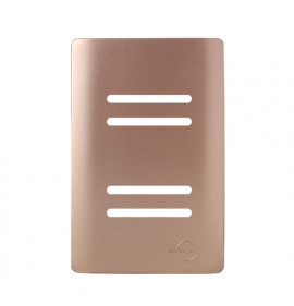 Placa 4x2 p/ 4 Interruptores ( USO ESPECIAL ) - Novara Ouro Rose